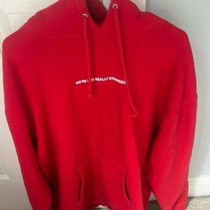 We’re not really strangers sweatshirt